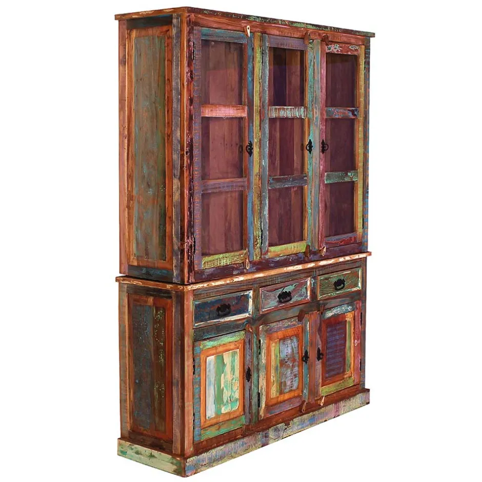 Wohnen Shabby Chic Buffetschrank in Braun Bunt - Jamaica