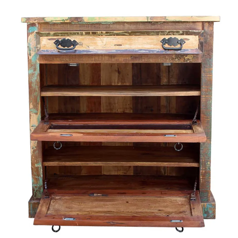 Shabby Chic Dielenmöbel Set - Jamaica (fünfteilig)^Wohnen Sale