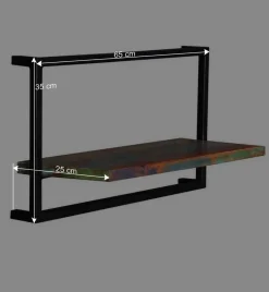 Shabby Chic Hängeregal aus Recyclingholz - Jamaica^Wohnen Best