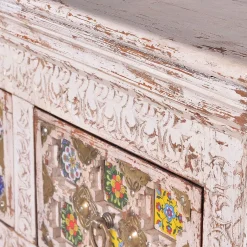 Shabby Chic Kommode in Antikweiß - Mirell^Wohnen Outlet