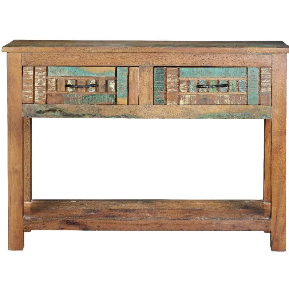 Shabby Chic Konsolentisch aus Recyclingholz - Tunar^Wohnen Clearance