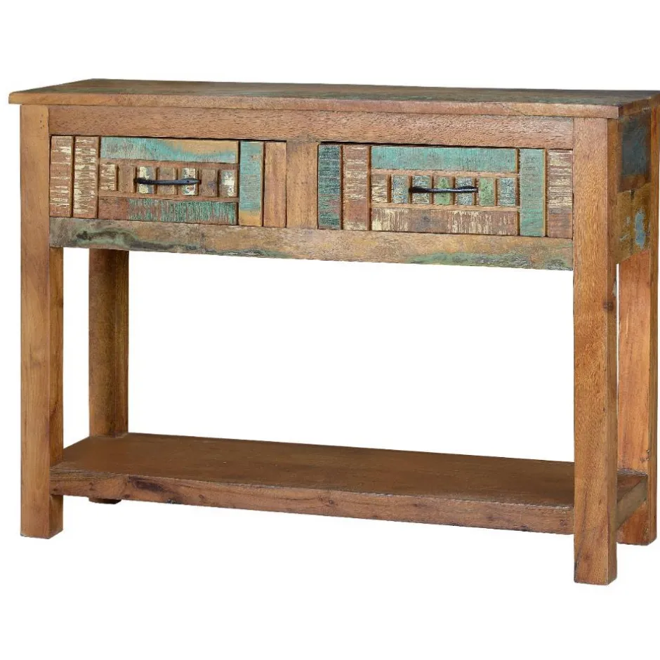 Shabby Chic Konsolentisch aus Recyclingholz - Tunar^Wohnen Clearance