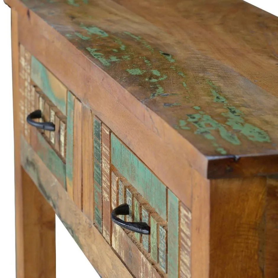 Shabby Chic Konsolentisch aus Recyclingholz - Tunar^Wohnen Clearance