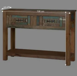 Shabby Chic Konsolentisch aus Recyclingholz - Tunar^Wohnen Clearance