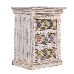 Shabby Chic Nachtkommode in Antikweiß - Mirell^Wohnen Clearance