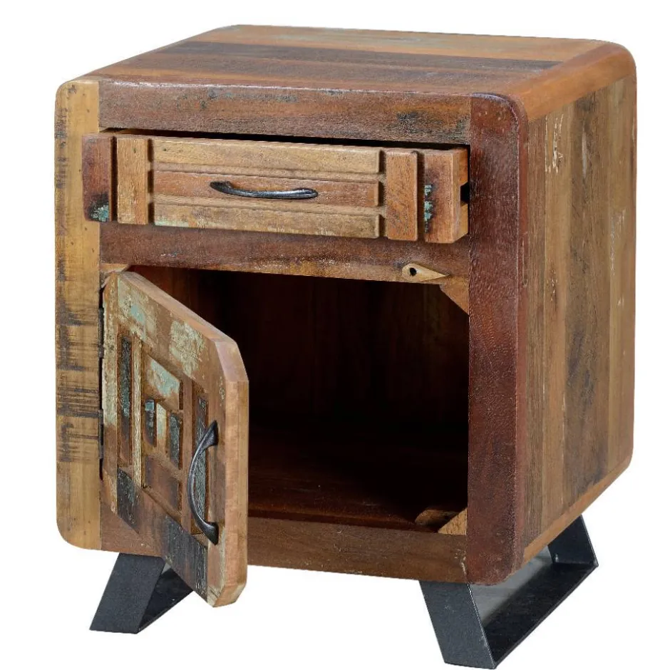Shabby Chic Nachtkommode aus Recyclingholz - Tunar^Wohnen Hot