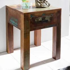 Wohnen Shabby Chic Nachttisch Dencig mit Schublade