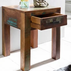 Wohnen Shabby Chic Nachttisch Dencig mit Schublade