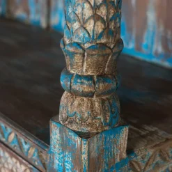 Wohnen Shabby Chic Regal in unregelmäßgem Blau lackiert - Emrene