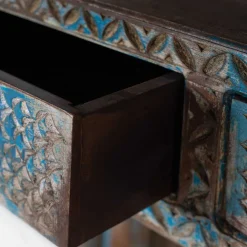 Wohnen Shabby Chic Regal in unregelmäßgem Blau lackiert - Emrene