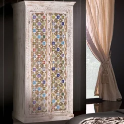 Wohnen Shabby Chic Schrank in Antikweiß - Mirell