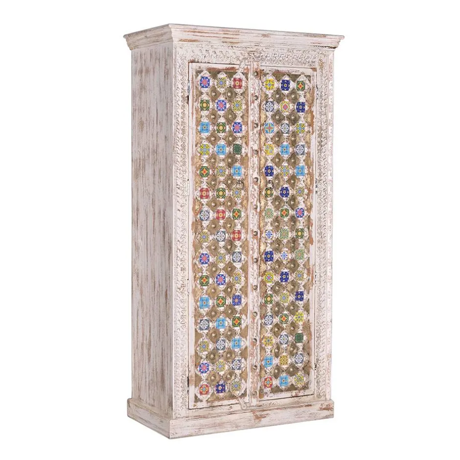 Wohnen Shabby Chic Schrank in Antikweiß - Mirell