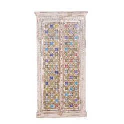 Wohnen Shabby Chic Schrank in Antikweiß - Mirell