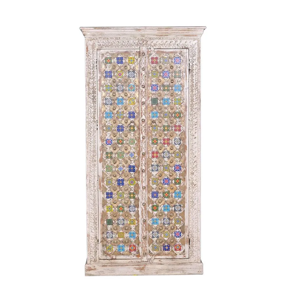 Wohnen Shabby Chic Schrank in Antikweiß - Mirell