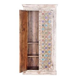 Wohnen Shabby Chic Schrank in Antikweiß - Mirell