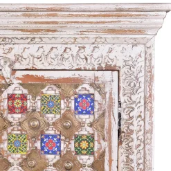 Wohnen Shabby Chic Schrank in Antikweiß - Mirell