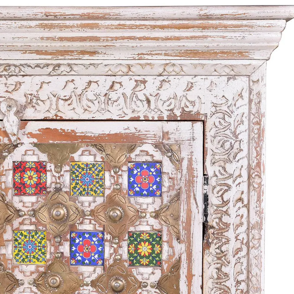 Wohnen Shabby Chic Schrank in Antikweiß - Mirell