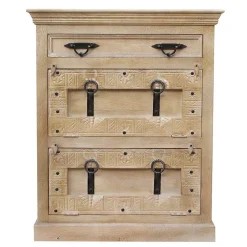 Shabby Chic Schuhkommode in Grey Wash - Abid^Wohnen Online