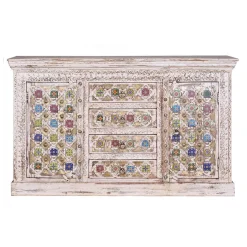 Wohnen Shabby Chic Sideboard in Antikweiß - Mirell