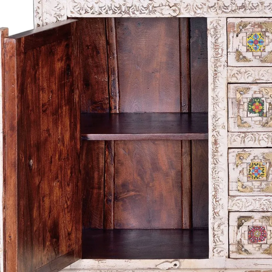 Wohnen Shabby Chic Sideboard in Antikweiß - Mirell