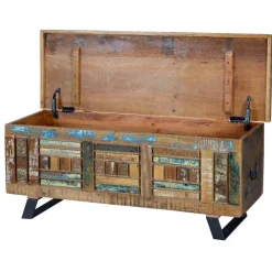 Wohnen Shabby Chic Truhe aus Recyclingholz - Tunar