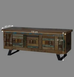 Wohnen Shabby Chic Truhe aus Recyclingholz - Tunar