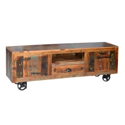 Wohnen Shabby Chic TV Lowboard aus Recyclingholz - Vatrima