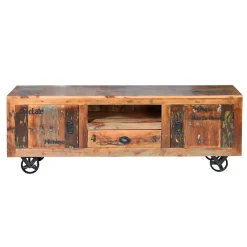 Wohnen Shabby Chic TV Lowboard aus Recyclingholz - Vatrima