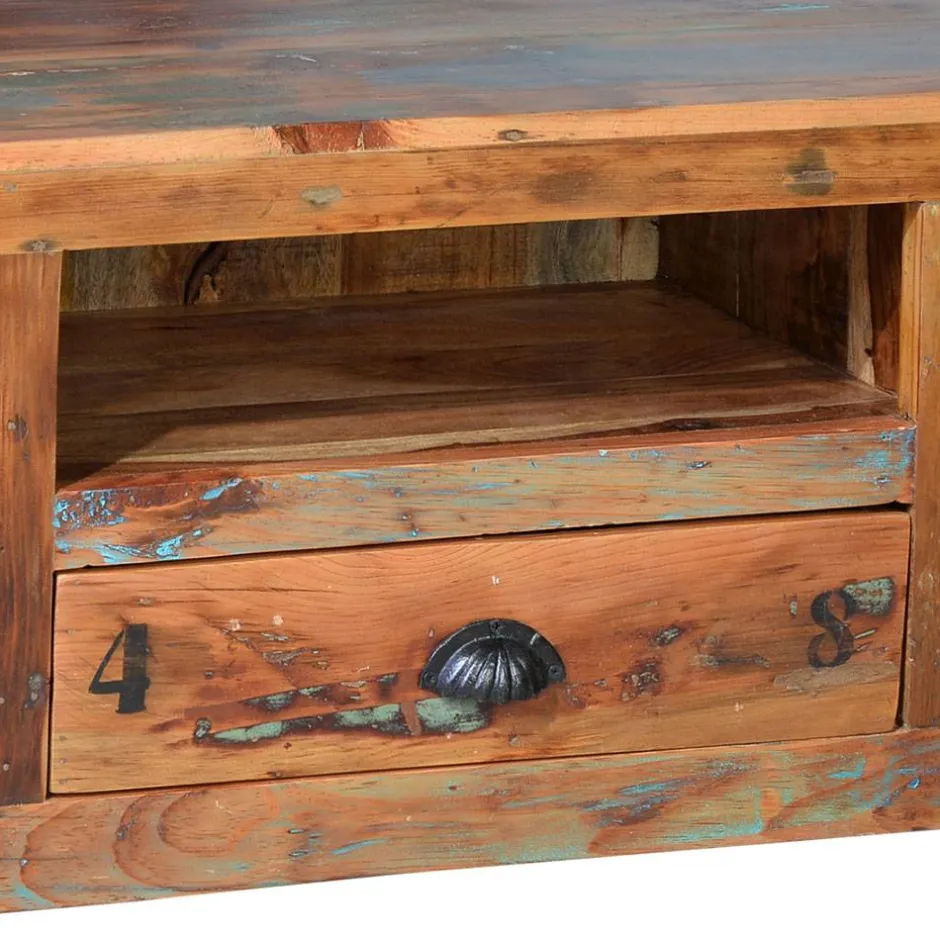 Wohnen Shabby Chic TV Lowboard aus Recyclingholz - Vatrima