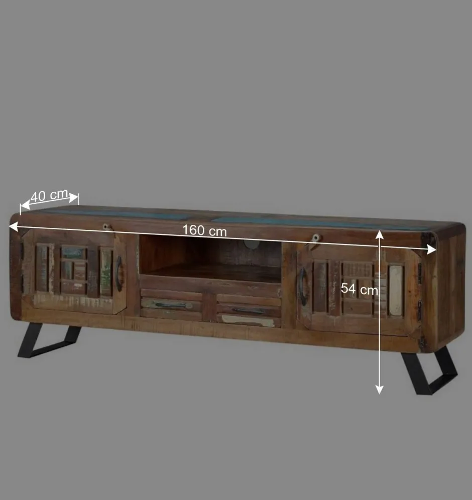 Shabby Chic TV Lowboard aus Recyclingholz - Tunar^Wohnen