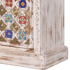 Wohnen Shabby Chic TV Lowboard in Antikweiß - Mirell