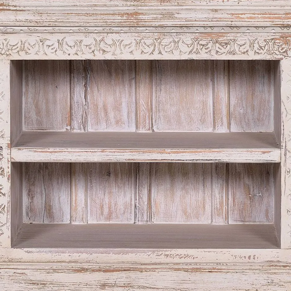 Wohnen Shabby Chic TV Lowboard in Antikweiß - Mirell