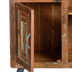 Shabby Chic Vitrinenschrank aus Recyclingholz - Tunar^Wohnen Discount