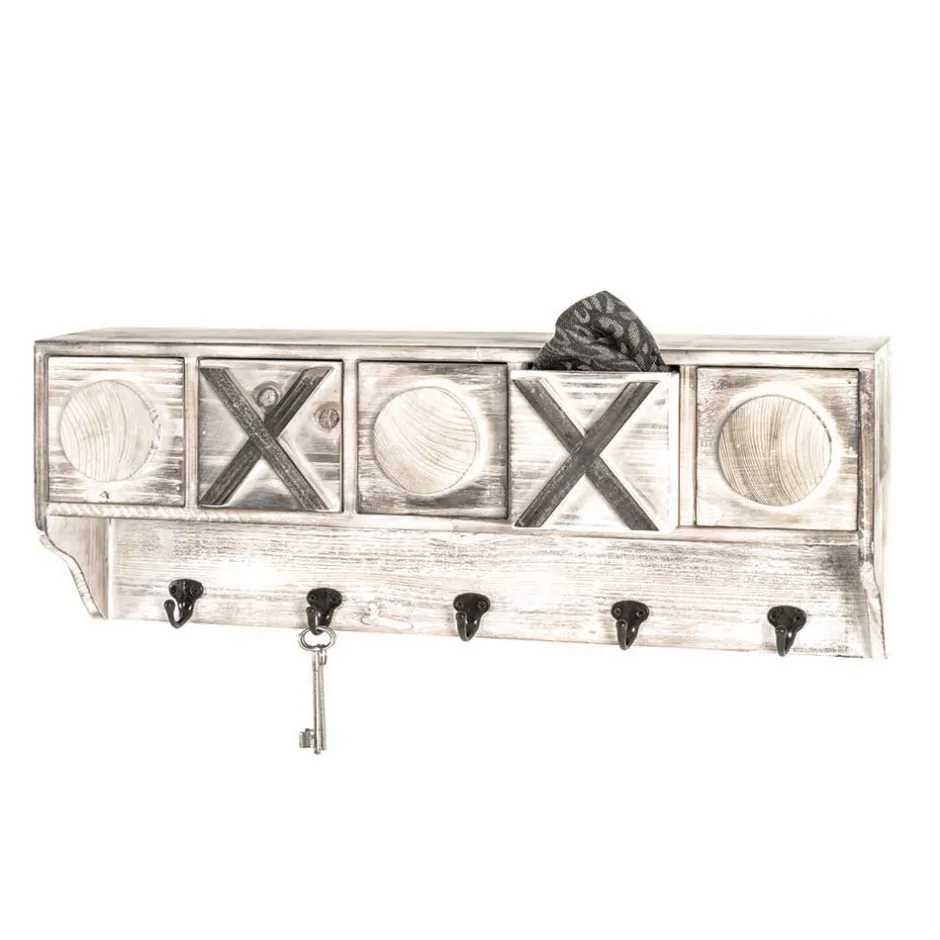 Shabby Chic Wandgarderobe mit fünf Schubladen - Amy^Wohnen Sale