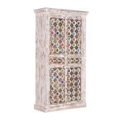 Shabby Chic Wohnzimmerschrank in Antikweiß - Mirell^Wohnen Clearance