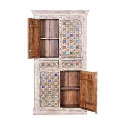 Shabby Chic Wohnzimmerschrank in Antikweiß - Mirell^Wohnen Clearance