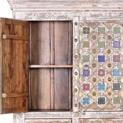 Shabby Chic Wohnzimmerschrank in Antikweiß - Mirell^Wohnen Clearance