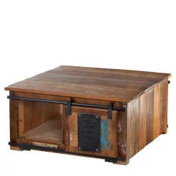 Shabby Couchtisch Vayamos mit Stauraum Schiebetüren^Wohnen Best