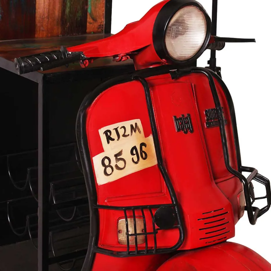 Wohnen Shabby Design Barschrank Roller Style - Pietra