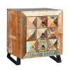 Wohnen Shabby Design Nachtkommode aus Recyclingholz - Zeremonia