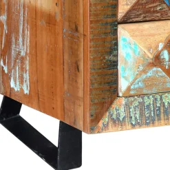 Wohnen Shabby Design Nachtkommode aus Recyclingholz - Zeremonia