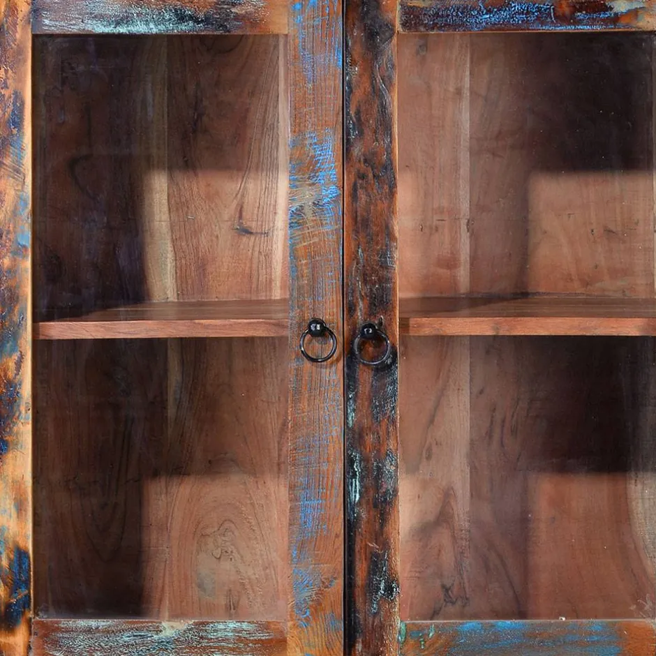 Shabby Design Vitrine aus Recyclingholz - Zeremonia^Wohnen Hot