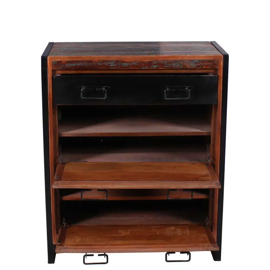 Shabby Garderobenmöbel aus Massivholz - Ensley (sechsteilig)^Wohnen New