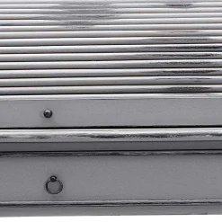 Wohnen Shabby Sekretär Islando in Grau und Dunkelbraun