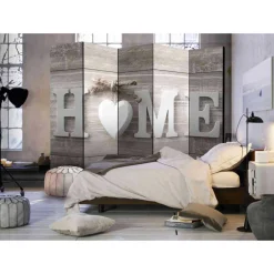 Wohnen Sichtschutz Paravent Home Schrift - Ucaida