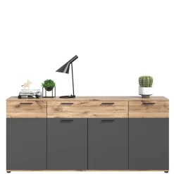 Sideboard & zwei Vitrinenschränke Set - Lucios (dreiteilig)^Wohnen