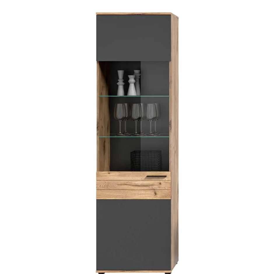 Sideboard & zwei Vitrinenschränke Set - Lucios (dreiteilig)^Wohnen