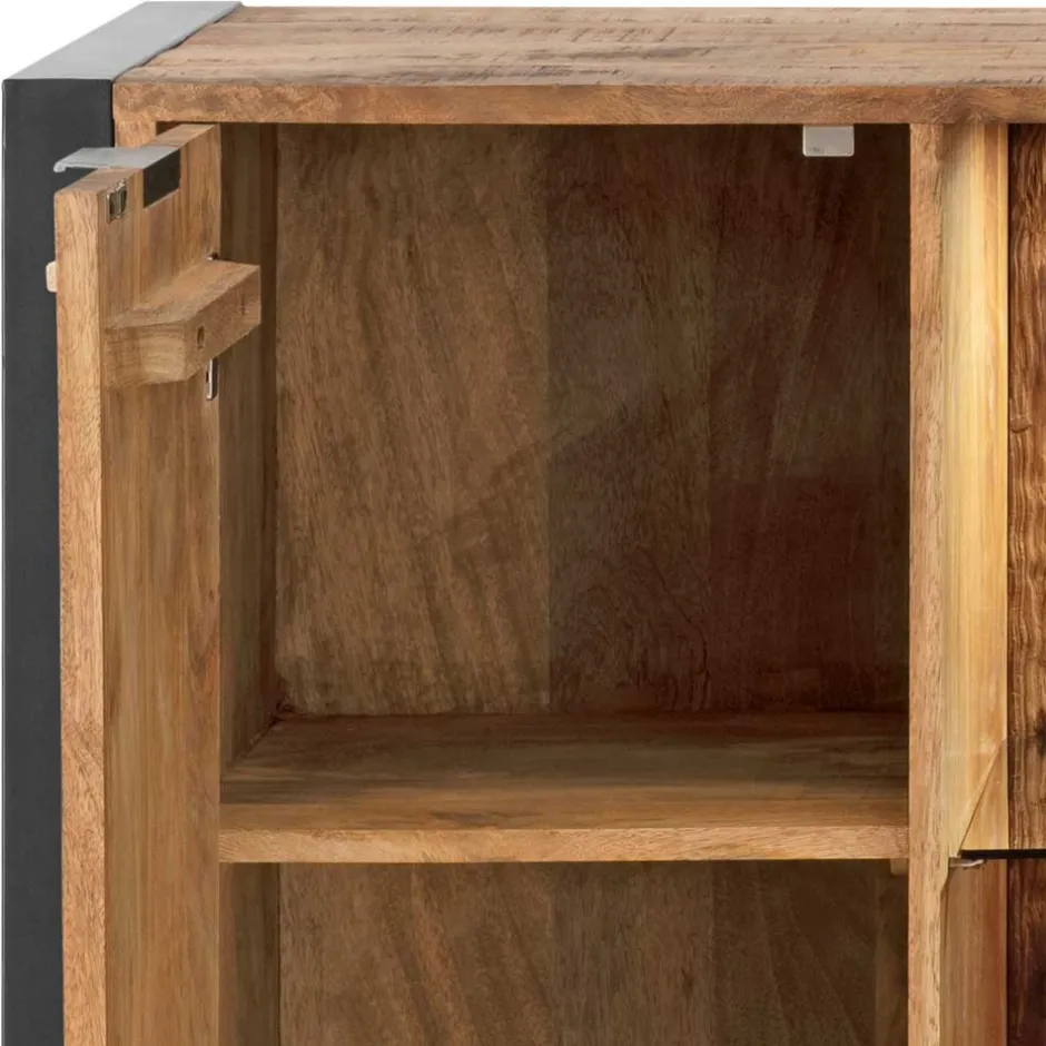 Wohnen Sideboard aus Recyclingholz Mango & Metall - Acira