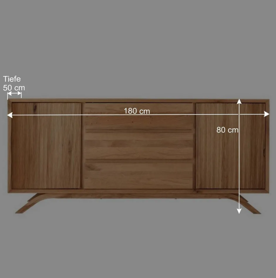 Wohnen Sideboard aus Wildeiche Massivholz - Fredellia