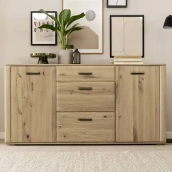 Wohnen Sideboard in Asteiche Hell - Jevedaz